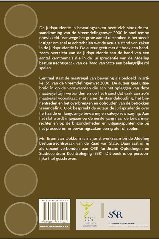 Achterkant van Kernthema´s Vreemdelingenbewaring