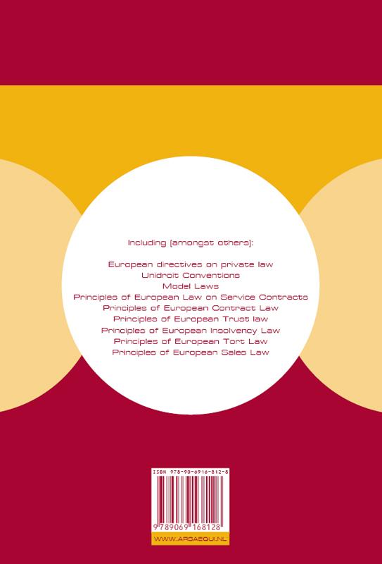Achterkant van European Private Law 2008/2010