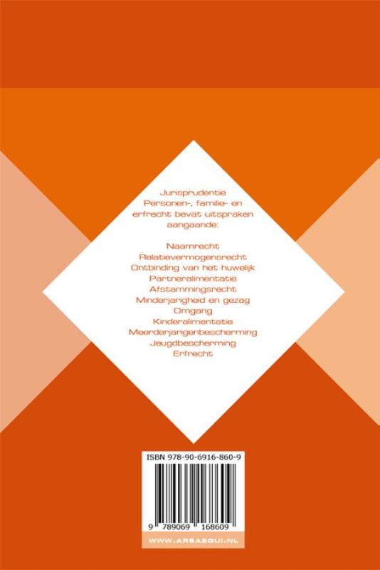 Achterkant van Personen-, familie- en erfrecht