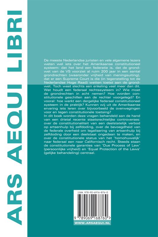 Achterkant van Het Amerikaanse federaal constitutioneel systeem