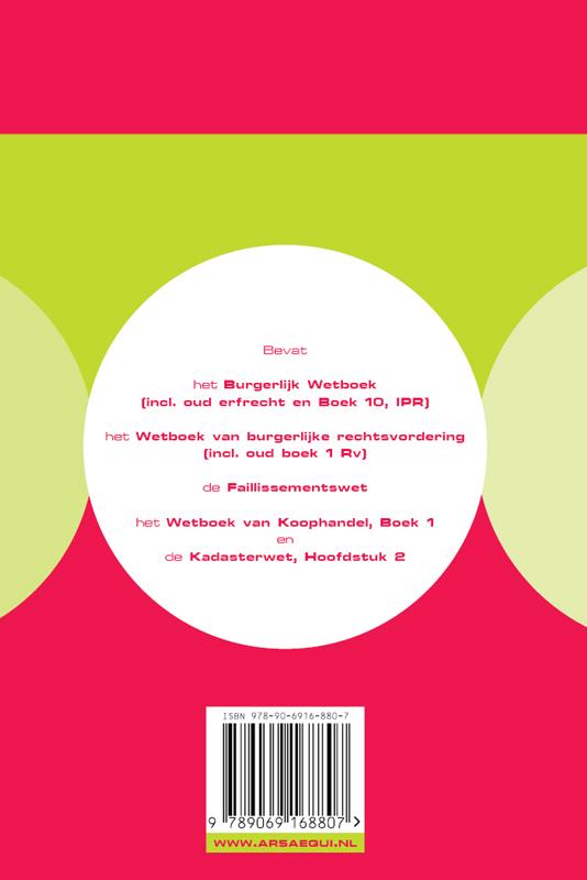 Achterkant van Burgerlijk recht 2013/2014