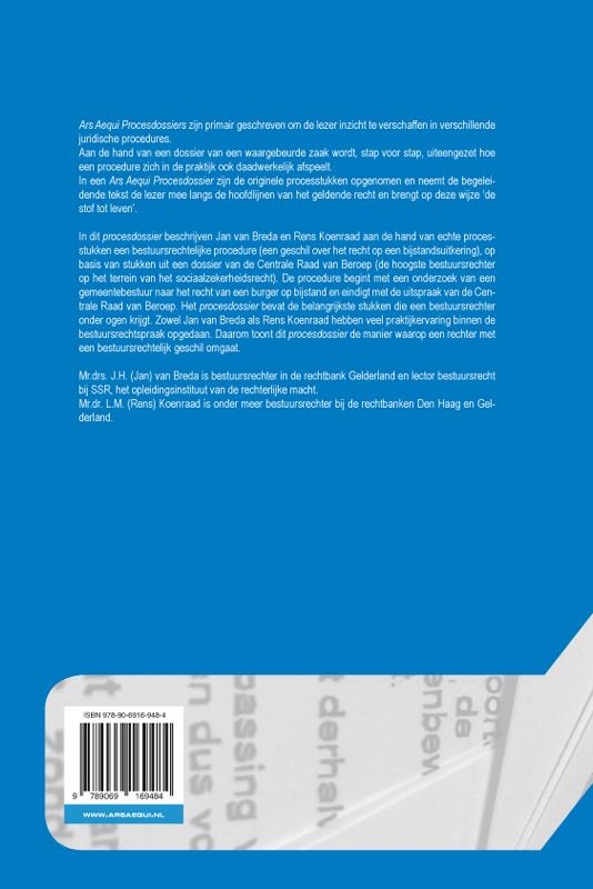Achterkant van Het procesdossier van de rechter in bestuursrechtelijke zaken
