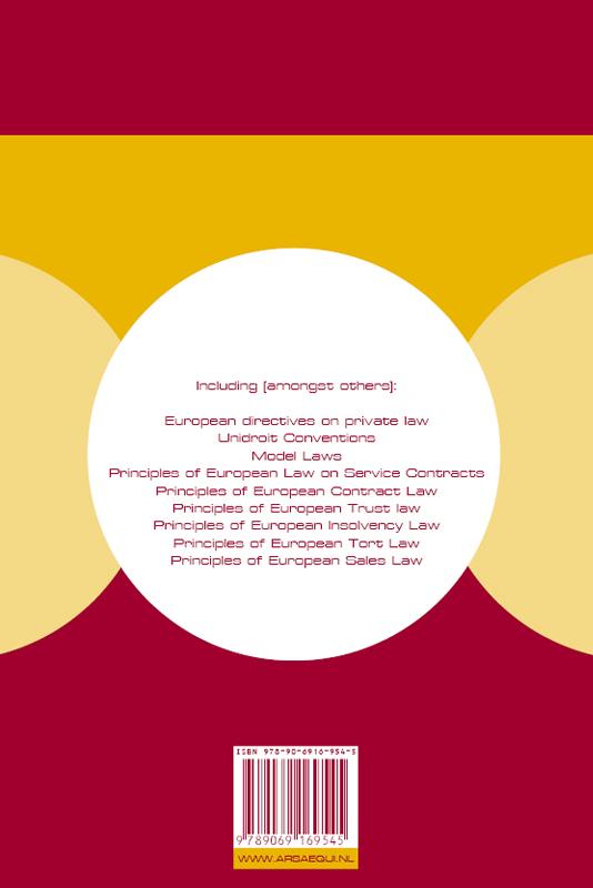 Achterkant van European Private Law 2011/2013
