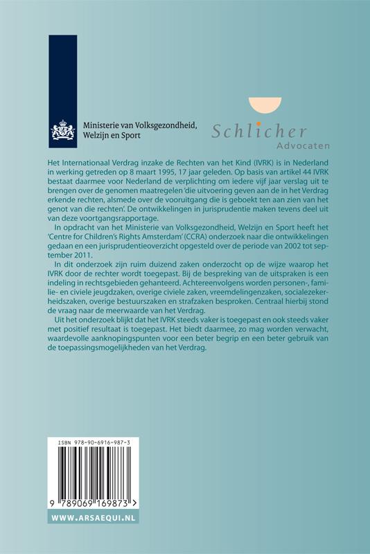 Achterkant van De toepassing van het internationaal verdrag inzake de Rechten van het kind in de Nederlandse rechtspraak