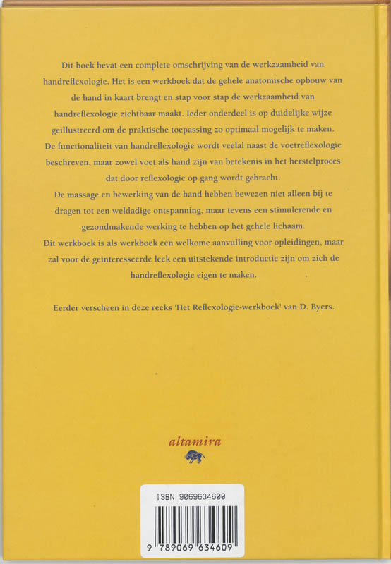 Achterkant van Handreflexologie