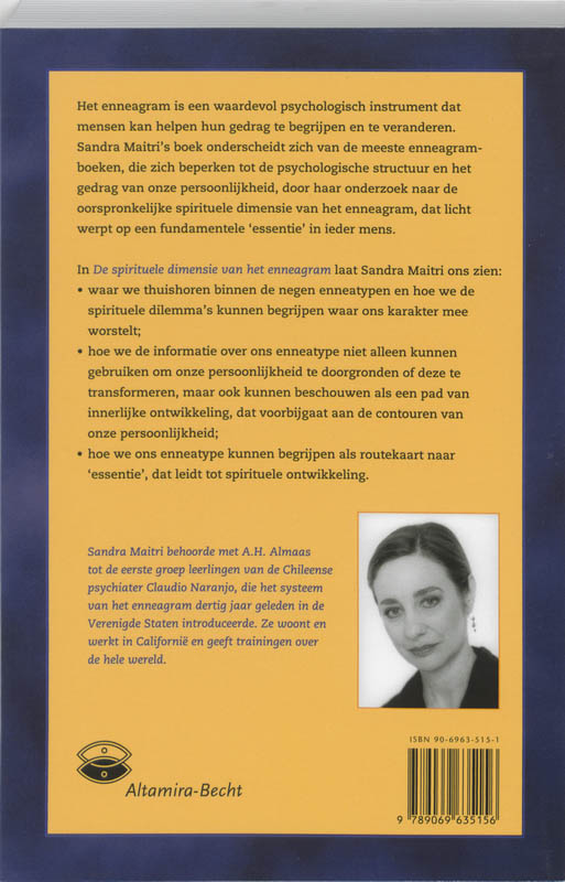 Achterkant van De spirituele dimensie van het enneagram