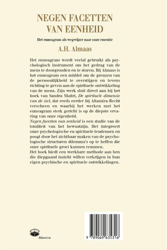 Achterkant van Negen facetten van eenheid