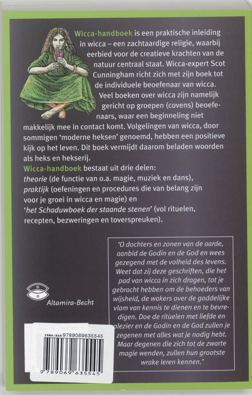 Achterkant van Wicca-handboek