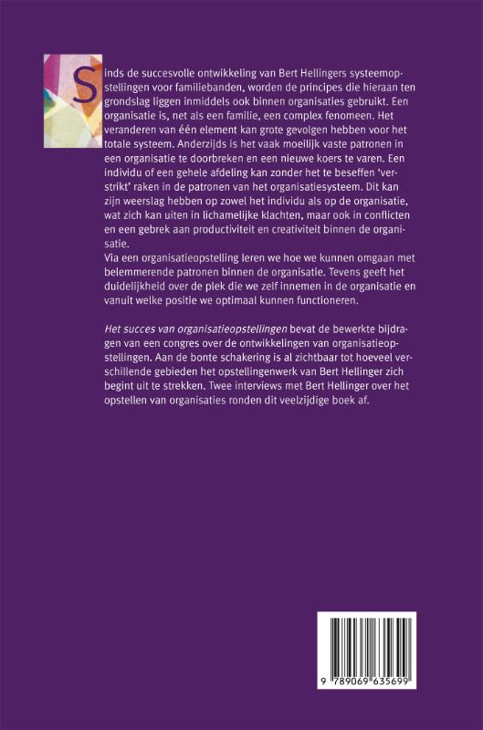 Achterkant van Het succes van organisatieopstellingen