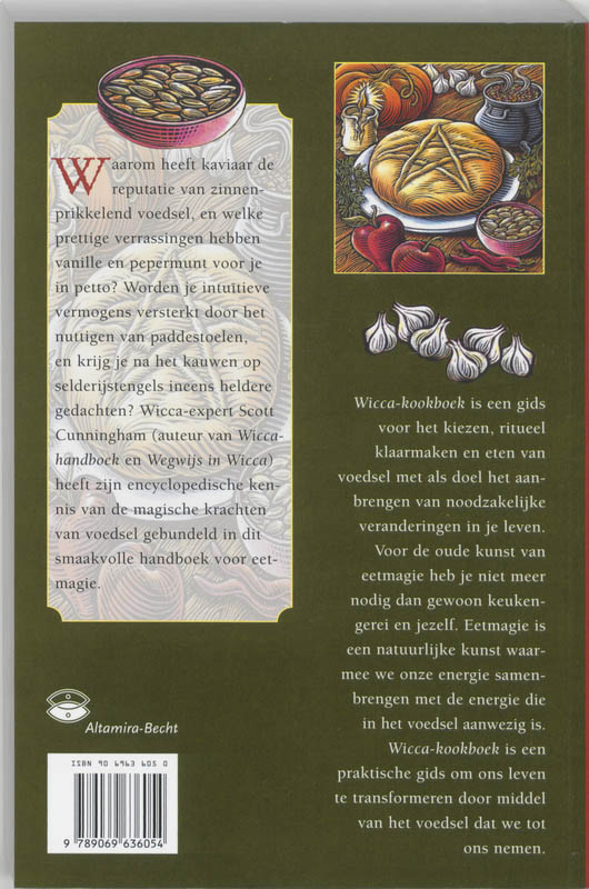 Achterkant van Wicca-kookboek