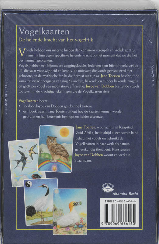 Achterkant van Vogelkaarten