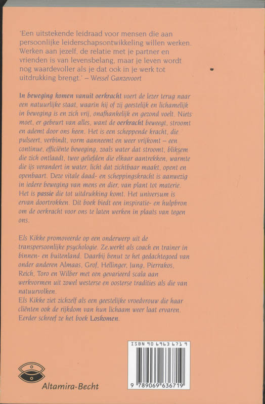 Achterkant van In beweging komen vanuit oerkracht