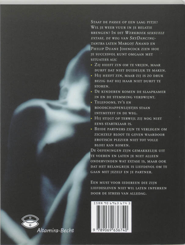 Achterkant van Werkboek seksuele extase