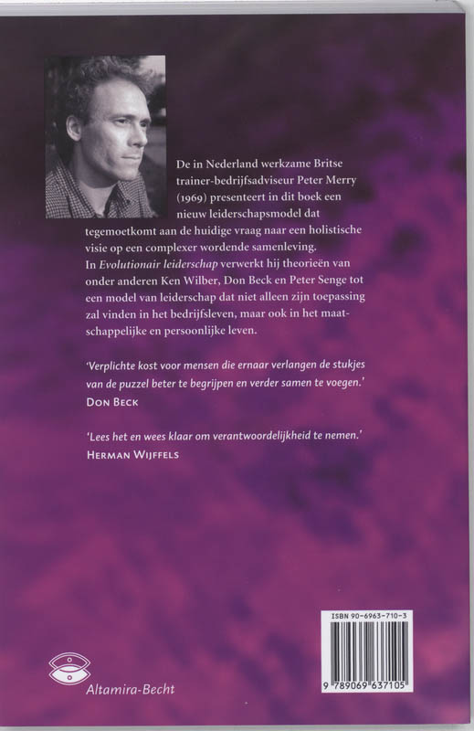Achterkant van Evolutionair leiderschap
