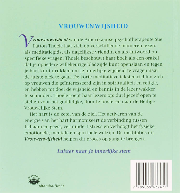 Achterkant van Vrouwenwijsheid