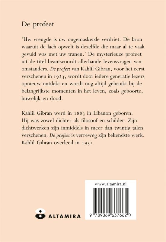 Achterkant van De Profeet