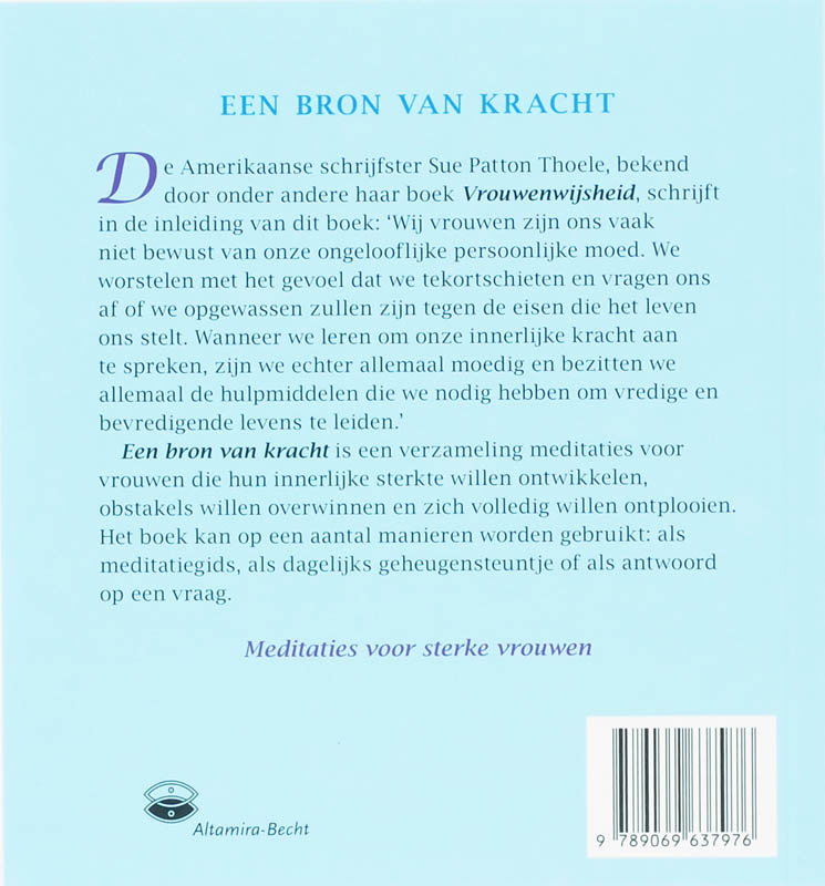 Achterkant van Een bron van kracht