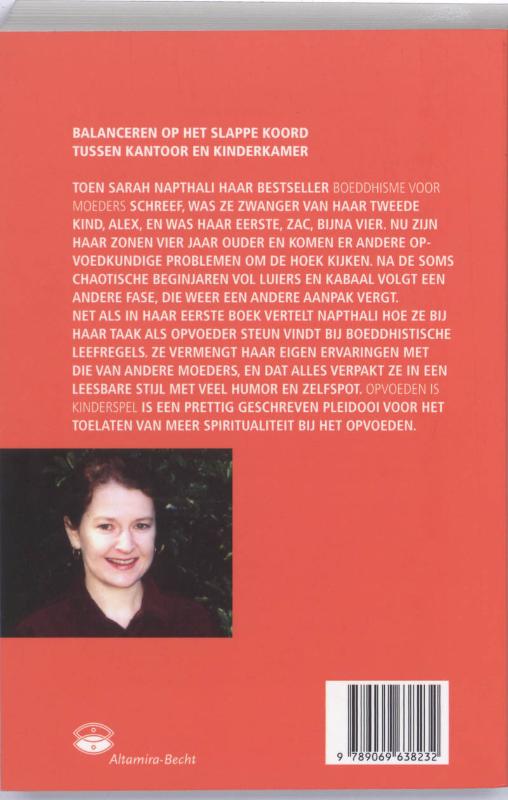 Achterkant van Opvoeden is kinderspel