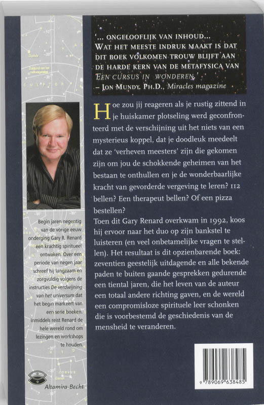 Achterkant van De verdwijning van het universum