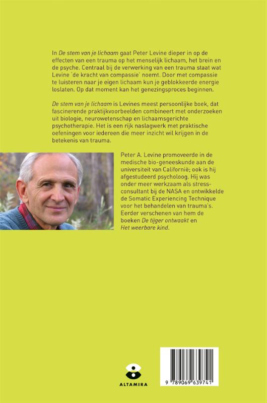 Achterkant van De stem van je lichaam