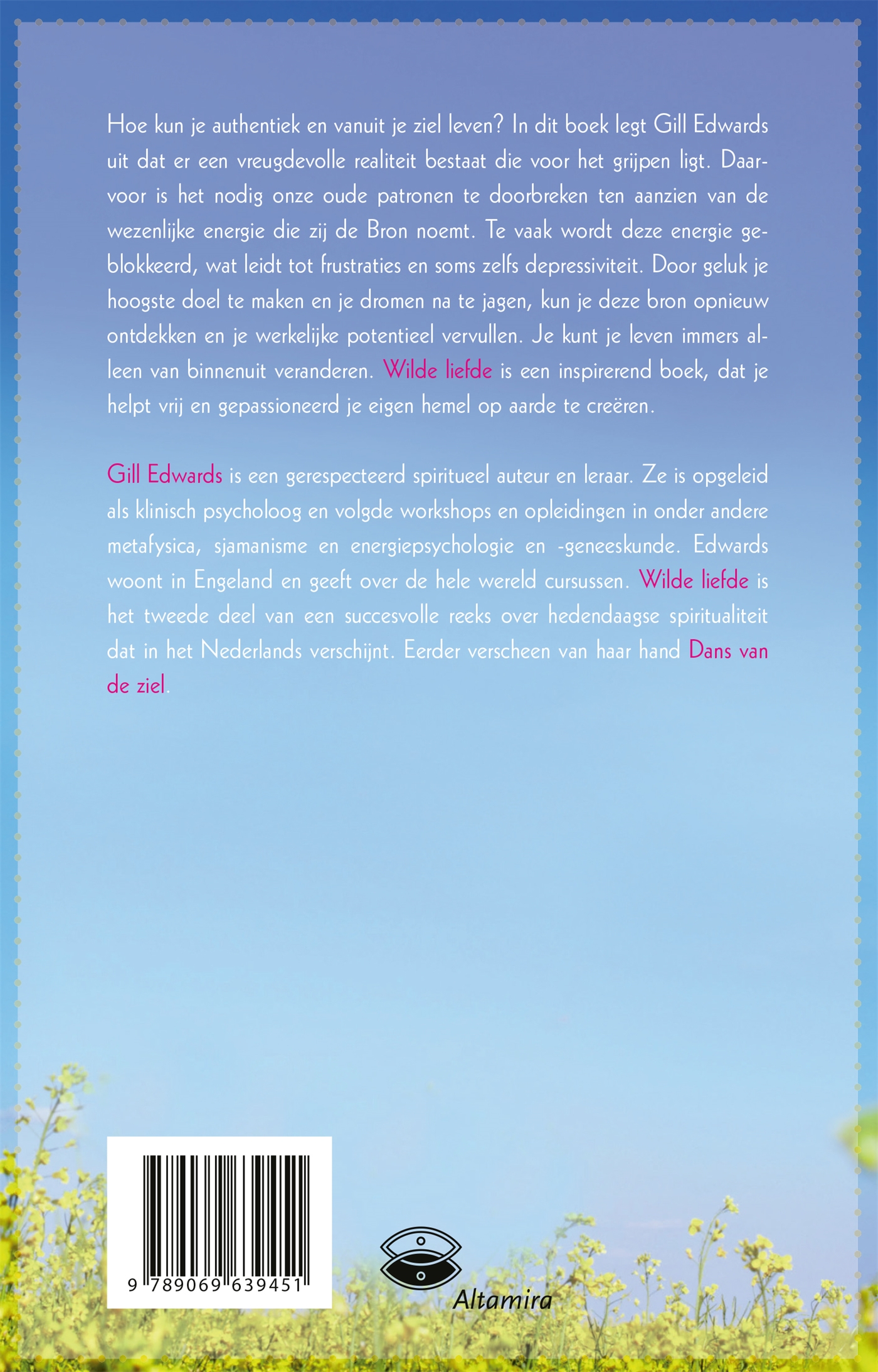 Achterkant van Wilde liefde