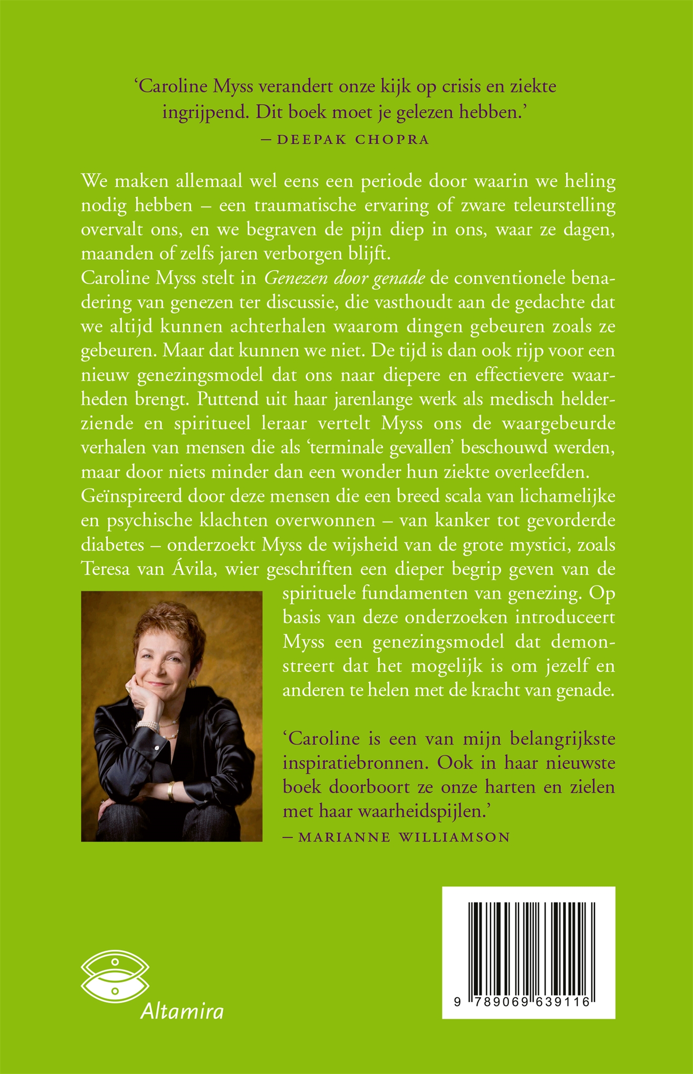 Achterkant van Genezen door genade