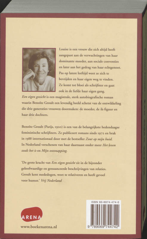 Achterkant van Een eigen gezicht