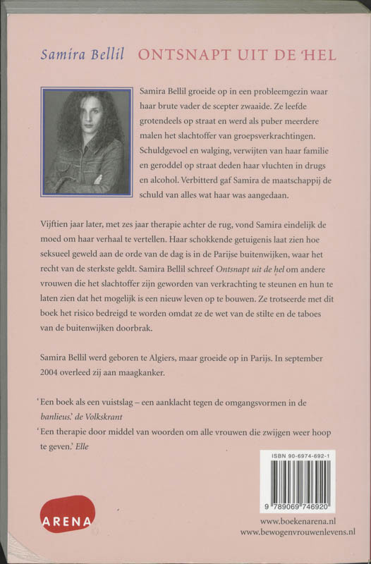 Achterkant van Ontsnapt uit de hel