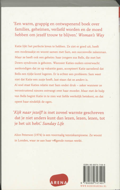 Achterkant van Kijk naar jezelf