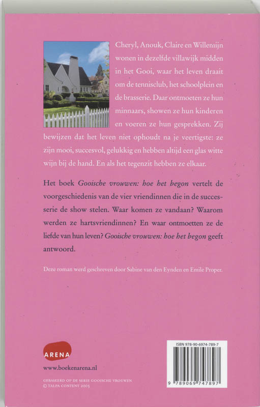 Achterkant van Gooische vrouwen