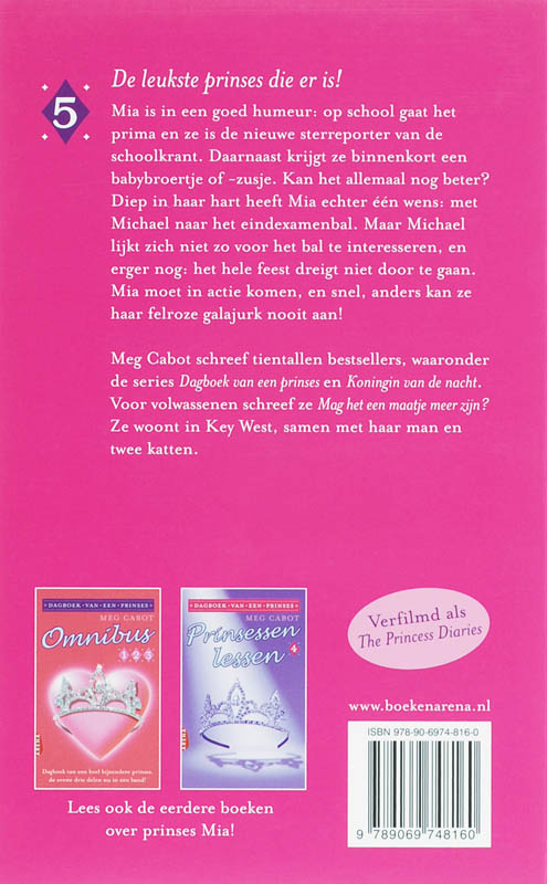 Achterkant van Prinsessen houden van roze