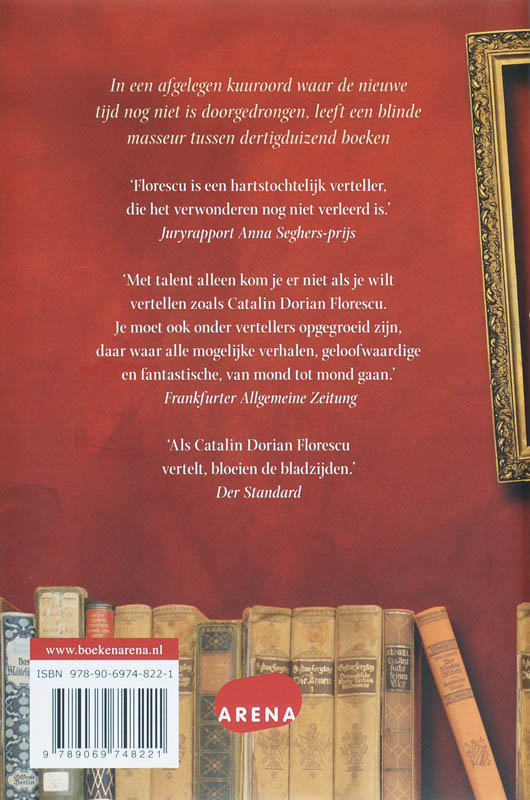 Achterkant van De blinde masseur