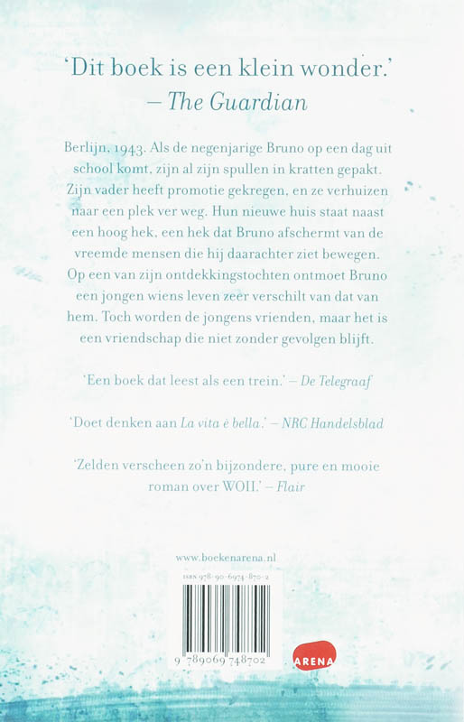 Achterkant van De jongen in de gestreepte pyjama