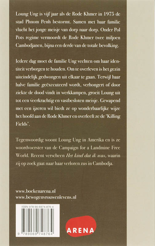 Achterkant van Eerst doodden ze mijn vader