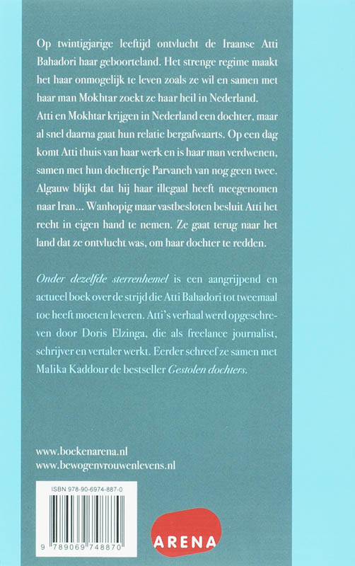 Achterkant van Onder dezelfde sterrenhemel