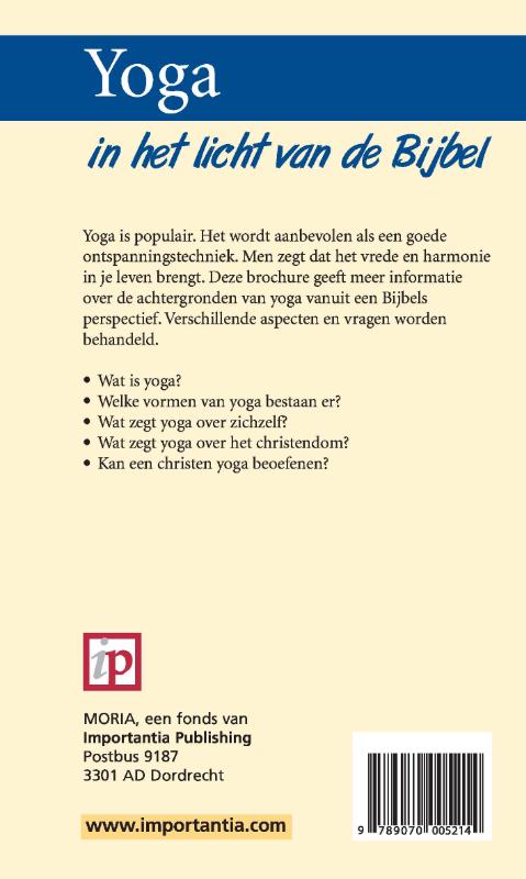 Achterkant van Yoga