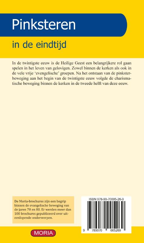 Achterkant van Pinksteren in de eindtijd