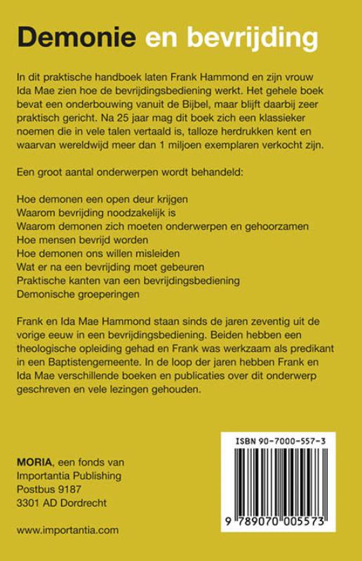 Achterkant van Demonie en bevrijding
