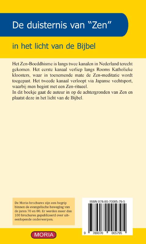 Achterkant van De Duisternis van Zen