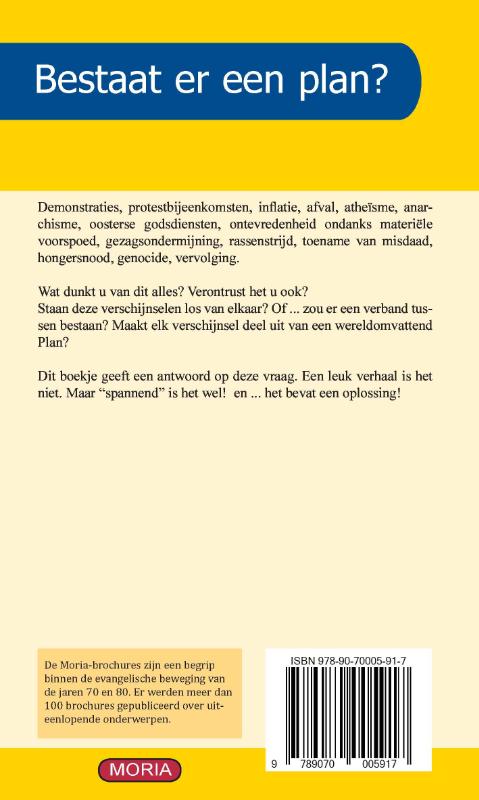 Achterkant van Bestaat er een plan?