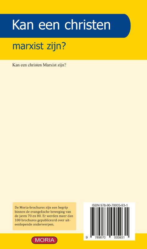 Achterkant van Kan een christen marxist zijn?