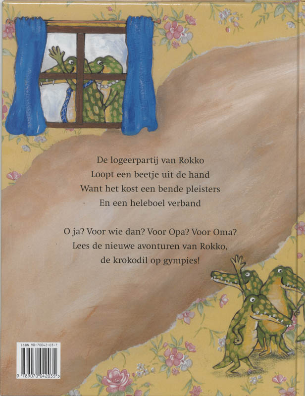 Achterkant van Logeren bij opa en oma