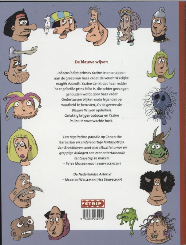 Achterkant van De blauwe wijven
