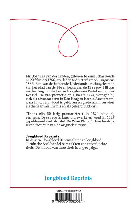 Achterkant van De ware pleiter