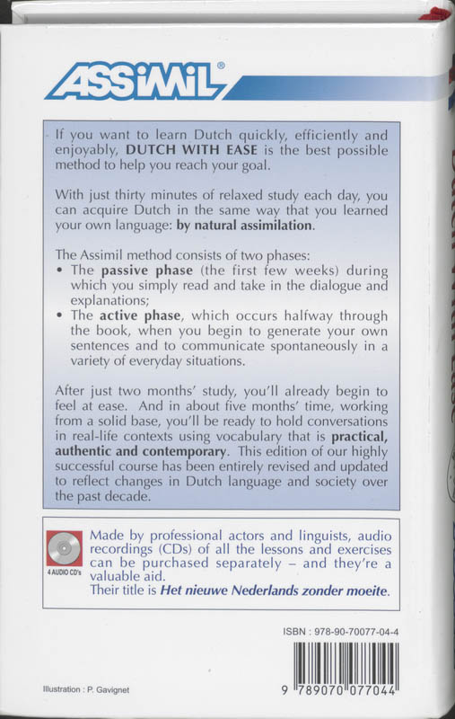 Achterkant van Dutch with ease