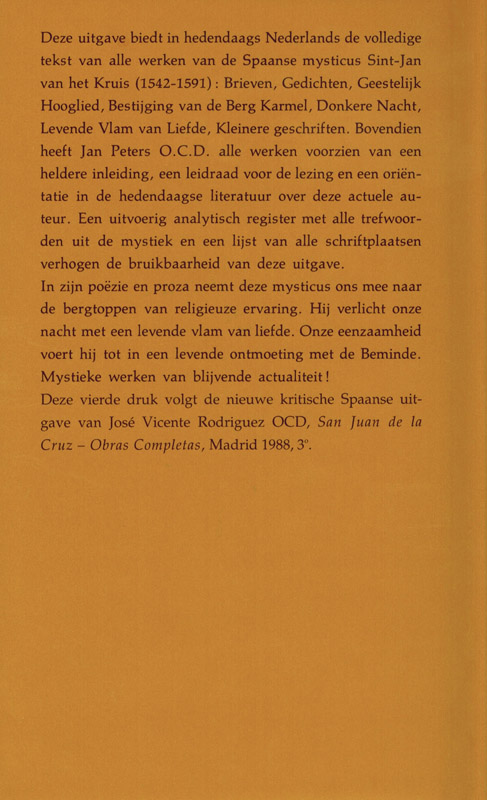 Achterkant van Mystieke werken