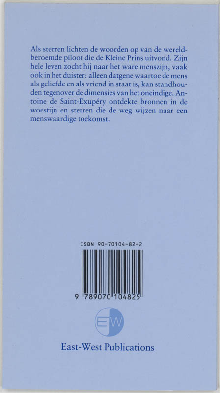 Achterkant van Woorden als sterren