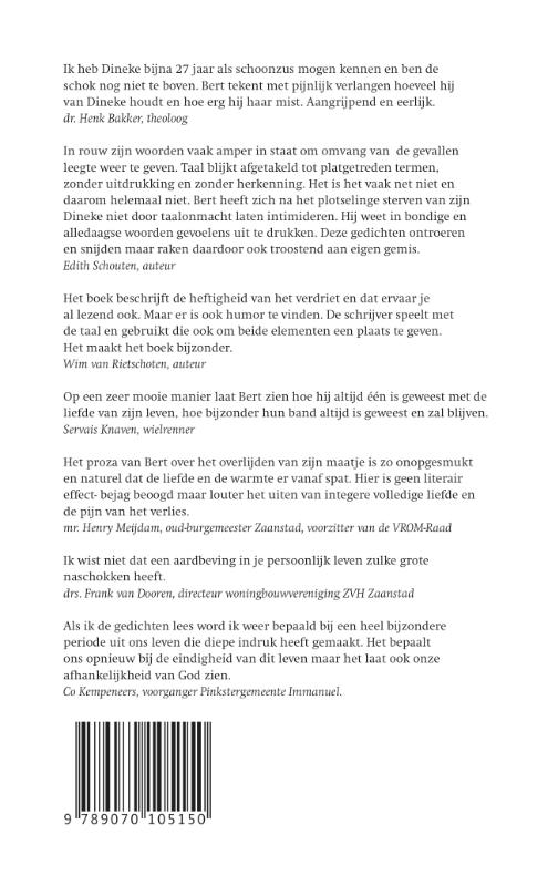 Achterkant van Verlies een jaar rond