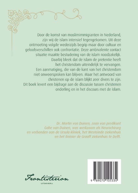 Achterkant van Ontmoeting en confrontatie met de Islam