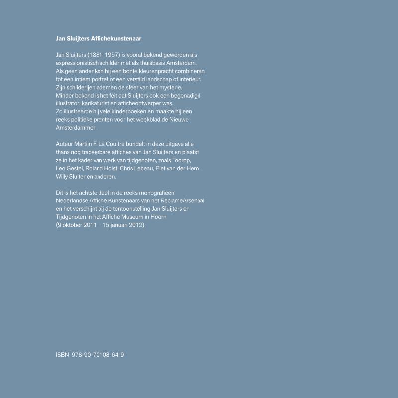 Achterkant van Affichekunstenaar Jan Sluijters en tijdgenoten